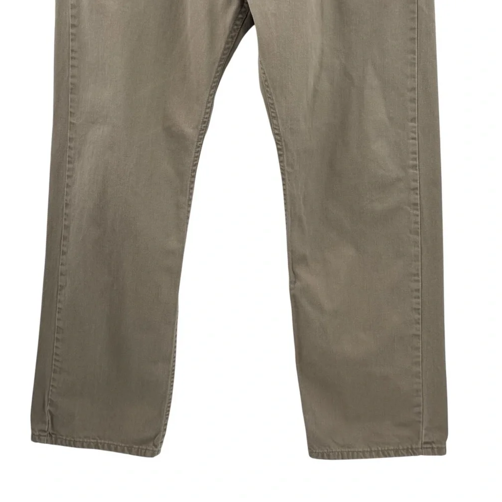 Levi's 505 Jeans Straight Leg 100% Cotton TAN Beige Denim | 38 x 30 36" Waist - Picture 5 of 11
